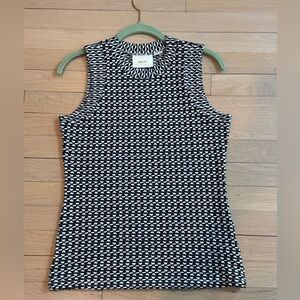 Anthropologie Black and White Patterned Top